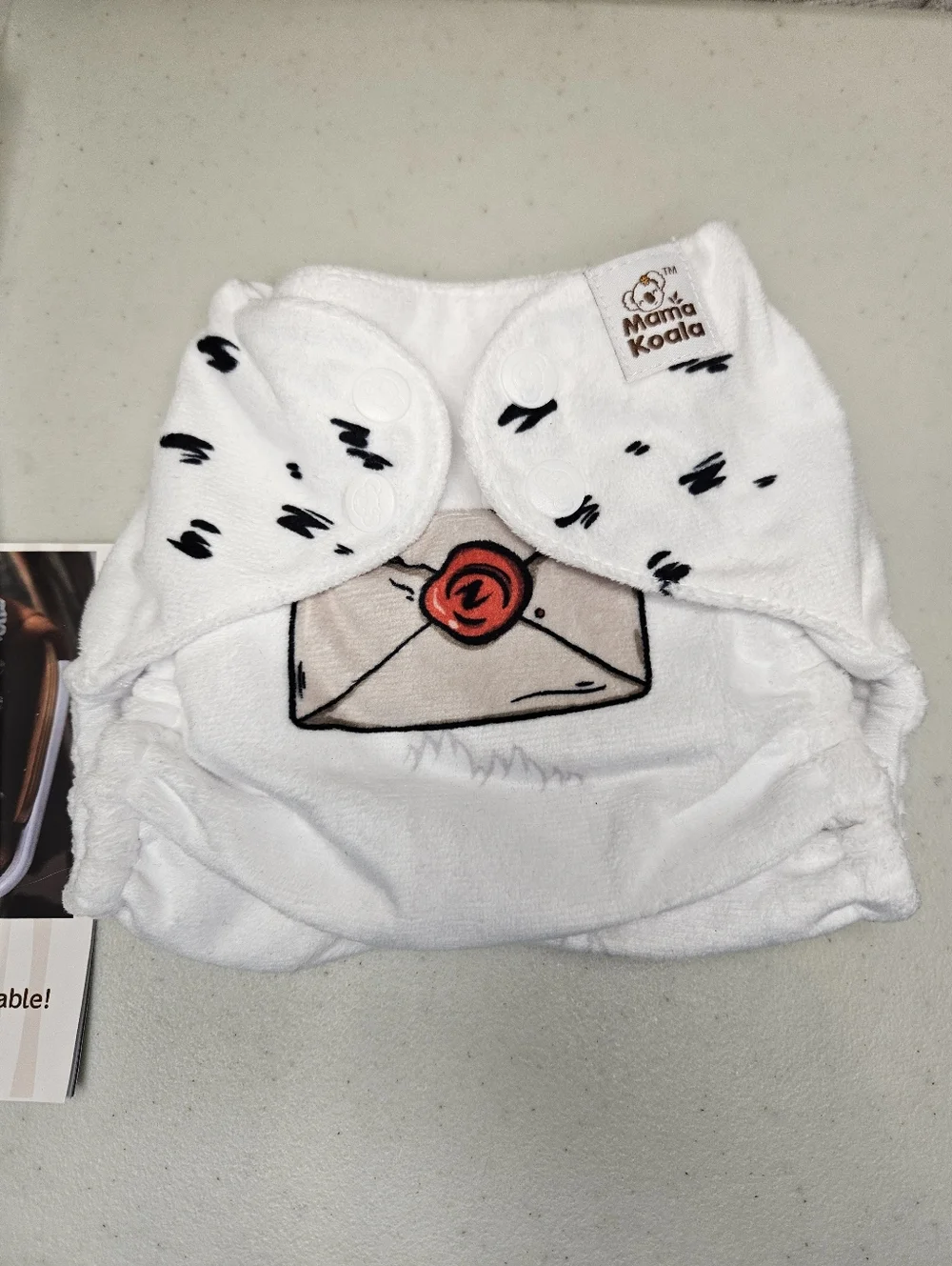 Harry Potter OS pocket diaper by Mama Koala Hedwig Hogwarts Letter